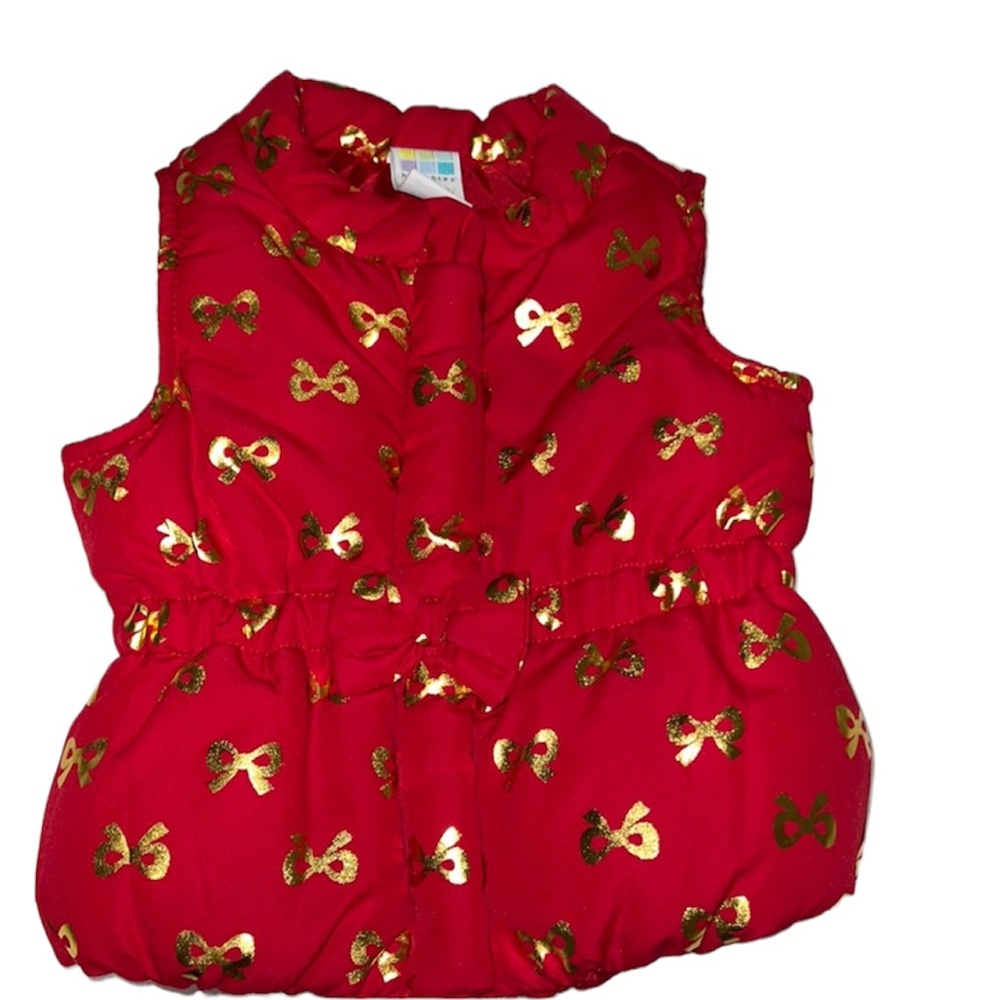 Healthtex Baby holiday puffer vest size 3-6 months